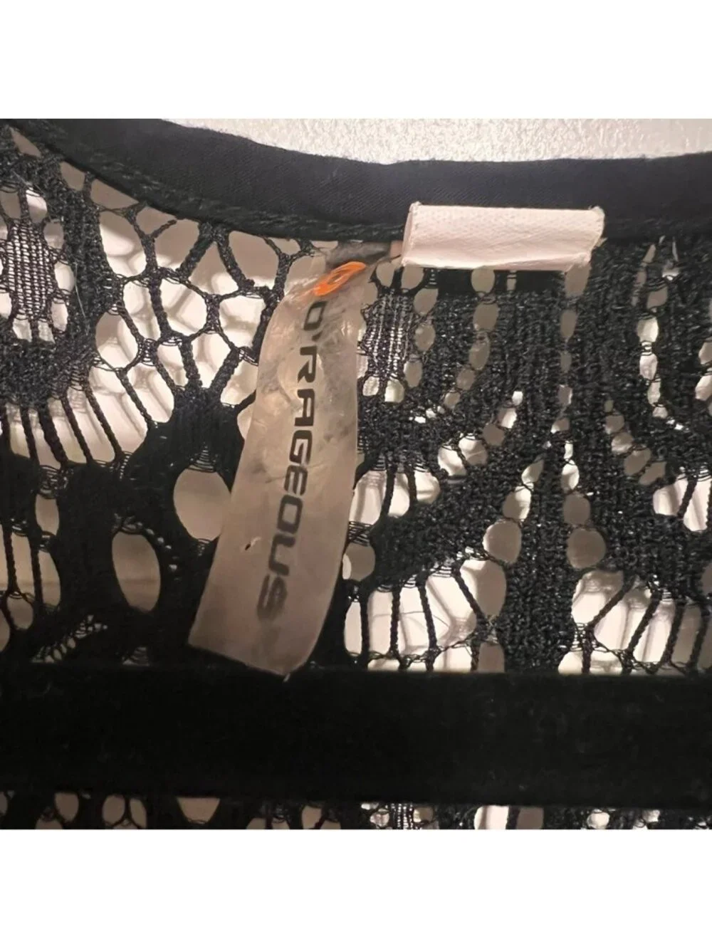 Black Lace Swim Coverup
